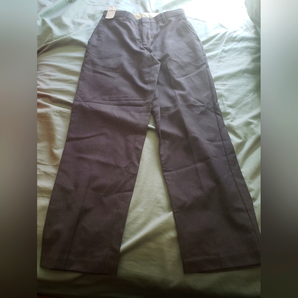 chaps size 12 style c841180 dark charcoal gray dress pants